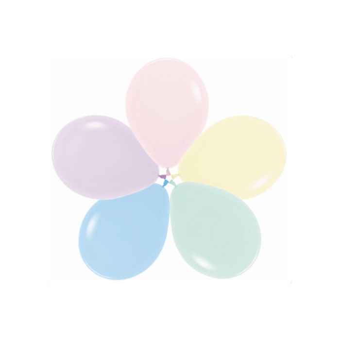 Globo látex pastel surtifo SLD 30 cm 50 u. | Ducaval | Envíos 24/48 h