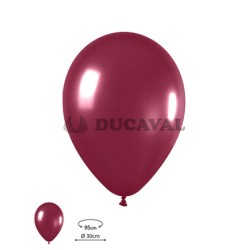 Globos látex metal vino tinto R12 Sempertex | Ducaval |