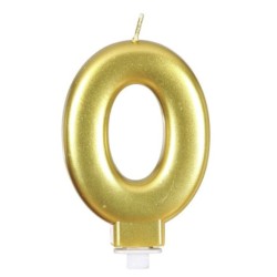 Vela Color Oro Número 0 | Ducaval | Envíos 24/48 horas