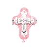 Globo foil cruz rosa P35  Disfraces Ducaval