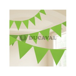 Banderín triángulos kiwi 10mts| Ducaval | Envíos 24/48h
