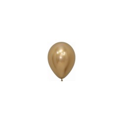 Globo látex dorado reflex 12.50cm  | Ducaval | Envíos 24/48 horas