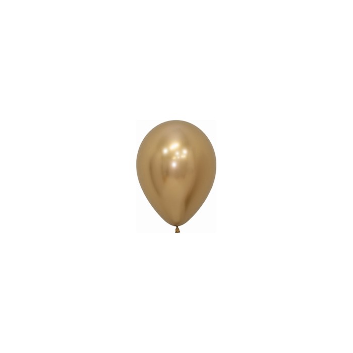 Globo látex dorado reflex 12.50cm  | Ducaval | Envíos 24/48 horas