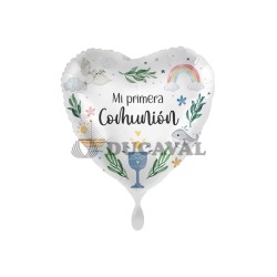 Globo foil MI PRIMERA COMUNIÓN 17" 43cm