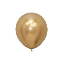 Globo látex reflex dorado 45cm 15ud | Ducaval | Envíos 24/48h