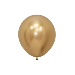 Globo látex reflex dorado 45cm 15ud | Ducaval | Envíos 24/48h