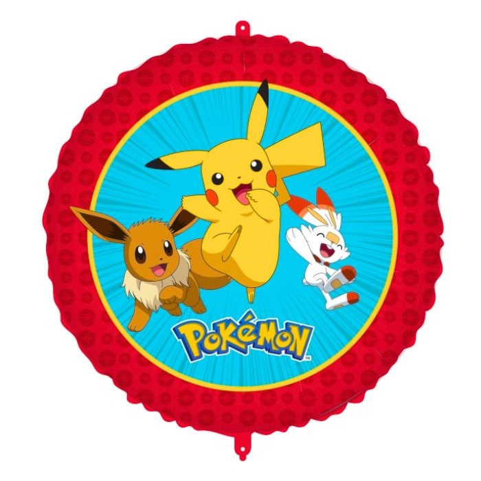 Globol foil Pokemon con cinta y peso 46cm | Ducaval | Envías 24/48 ho