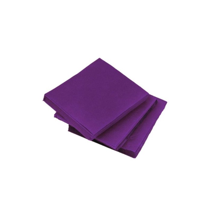 Servilletas violeta 20x20 doble capa 100ud | Ducaval | Envíos 24/48 h