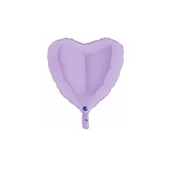 Globo corazón lila mate 46cm | Ducaval | Envíos 24/48 horas