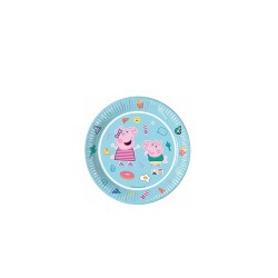 Platos Peppa Pig 23cm 8ud | Ducaval | Envíos 24/48 horas