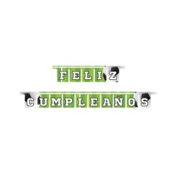 Guirnalda de cumpleaños fúbtol 2m | Ducaval | Envíos 24/48h