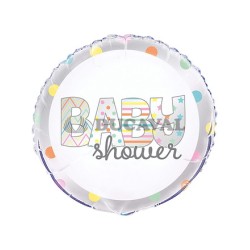 Globo foil redondo baby shower 18"