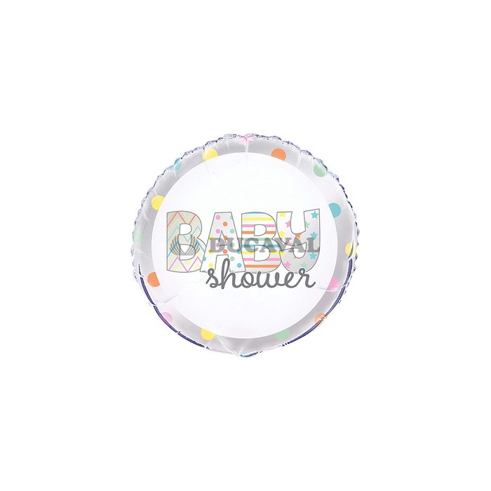 Globo foil redondo baby shower 18"