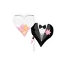 Globo foil doble corazón novios p35 | Ducaval | Envíos 24/48 horas