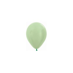 Globo látex satinado verde 12.5cm 100ud | Ducaval | Envíos 24/48 hora
