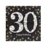 Servilletas celebración 30 años oro | Ducaval | Envío 24/48h