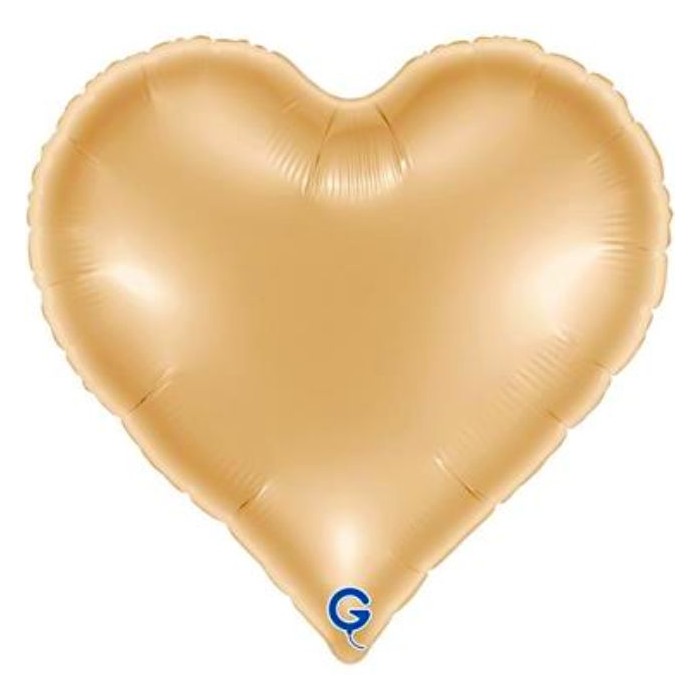 Globo foil corazón white gold 45cm I Disfraces Ducaval I Envíos 24/48