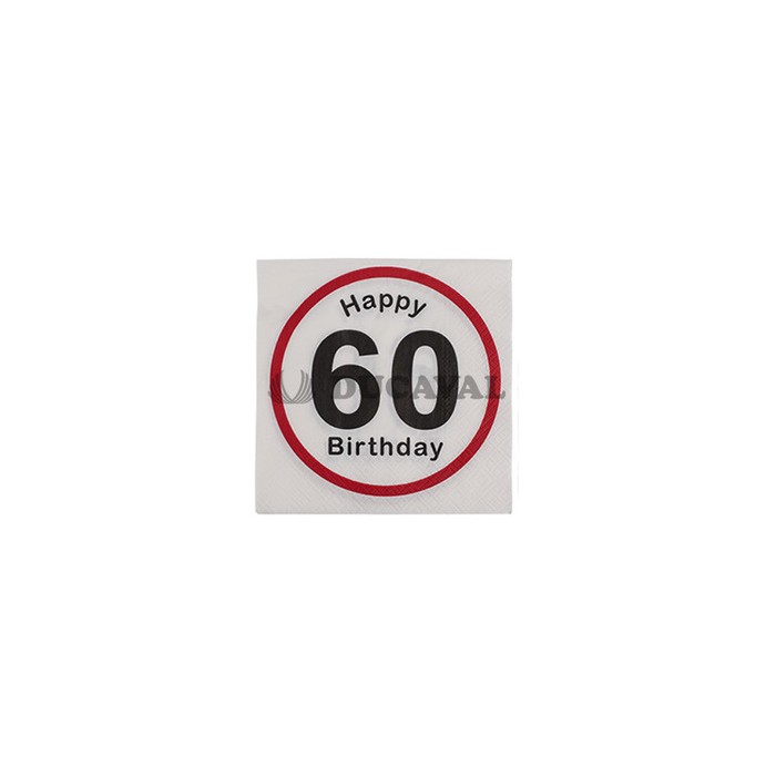 Servilleta happy 60 33x33 20und