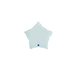 Estrella foil azul mate 46cm | Ducaval | Envíos 24/48h