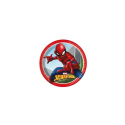 Platos de Spiderman 23cm 8u. | DUCAVAL | Envíos 24/48h