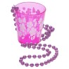 Collar vaso chupito rosa