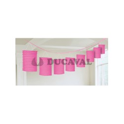 Guirnalda farolillos rosa 3.65mts. | Ducaval | Envíos 24/48 horas