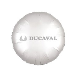 Globo foil círculo satín blanco