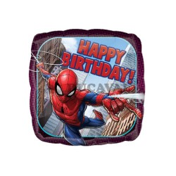 Globo foil Spiderman Happy Birthday 45cm