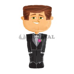 Globo foil figura novio airwalker