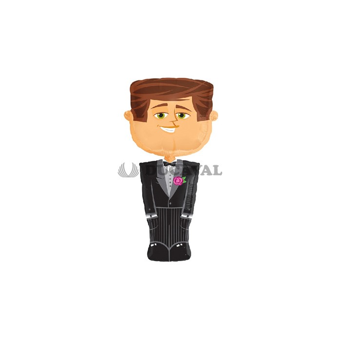 Globo foil figura novio airwalker