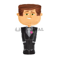 Globo foil figura novio airwalker