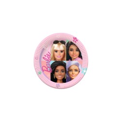 Platos Barbie dulce 23cm 8 unidades | Ducaval | Envíos 24/48 horas