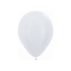 Globos látex satín blanco 30cm 50ud | Ducaval | 2448h envios