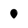 Globo látex negro fashion SLD 30cm 50ud | Ducaval | envíos 24/48h