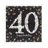Servilletas celebración 40 años oro | Ducaval | Envío 24/48h