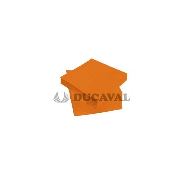 Servilletas naranja 20x20 doble capa 100ud Ducaval 2448 horas
