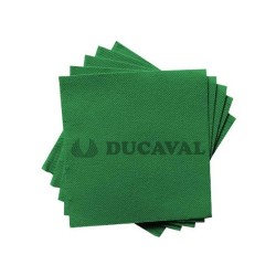 Servilletas verdes 20x20 doble capa 100ud. Ducaval 2448 horas