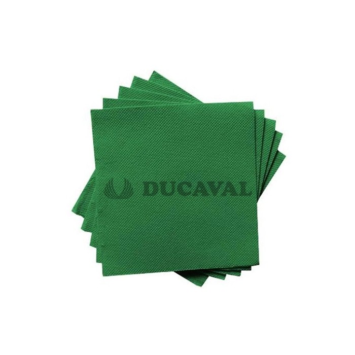 Servilletas verdes 20x20 doble capa 100ud. Ducaval 2448 horas
