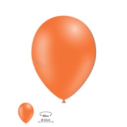 Globos látex naranja 100ud 25cm | Ducaval | Envíos 24/48h