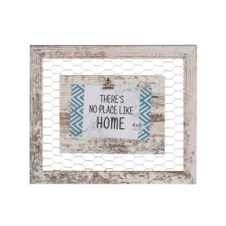 Portafotos blanco madera hilo metal 32X27cm | Ducaval | Envíos 24/48 