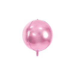 Globo foil balón rosa claro metalizado 40cm.| Ducaval | Envios 24/48.