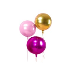 Globo foil balón rosa claro metalizado 40cm.| Ducaval | Envios 24/48.