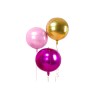 Globo foil balón rosa claro metalizado 40cm.| Ducaval | Envios 24/48.