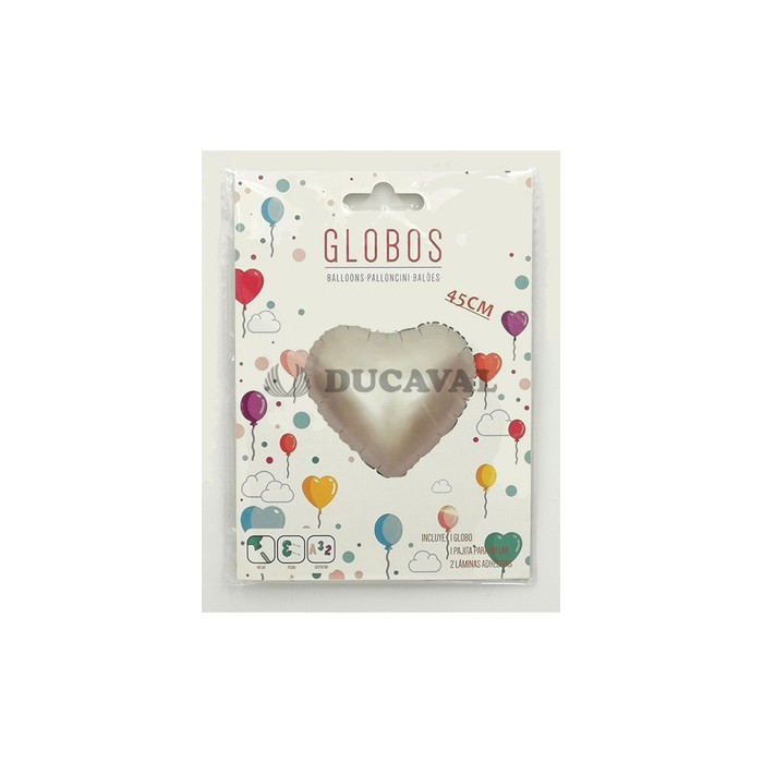 Globo foil corazón 45 cm.