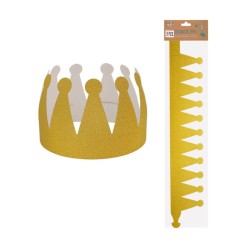 Corona de papel oro 3uds. | Ducaval | Envías 24/48 horas 
