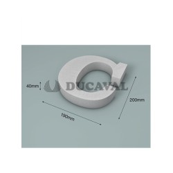 Letra C corcho 200X40mm  Disfraces Ducaval envios 24/48 horas