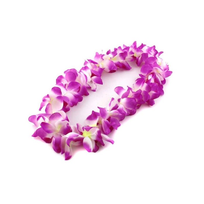 Collar hawaiiano pequeño lila 6u | Ducaval | Envíos 24/48 horas