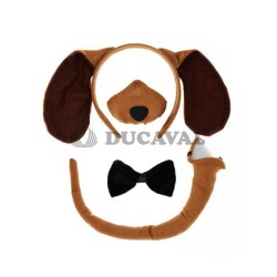 Conjunto perro marrón
