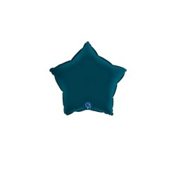 Estrella Foil Azul Petroleo 18" | Ducaval | Envíos 24/48h