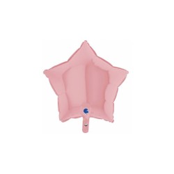 Estrella foil rosa mate 46cm | Ducaval | Envíos 24/48 horas